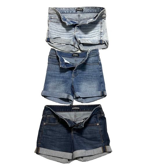 Express Pants - Express Women's Shorts Lot of 3‎ Size 00 Midi & Shortie Low High Rise Denim